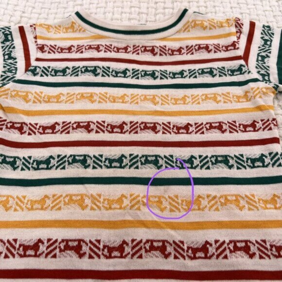 Vintage Health-Tex Striped Horse Tee - Picture 5 of 7